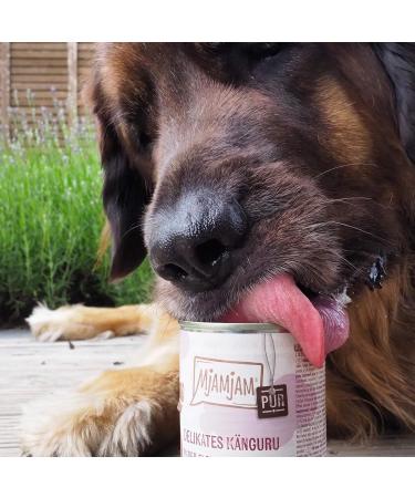 MjAMjAM - premium wet food for dogs - pure meat pleasure - delicious pure kangaroo 6 pack (6 x 800 g) grain free with extra meat - Buy Online on GoSupps.com
