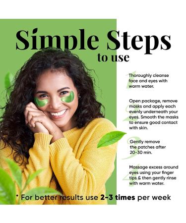 LE GUSHE Matcha Under Eye Patches - Anti-Aging Hyaluronic Acid Collagen Treatment for Dark Circles & Wrinkles (20 Pairs) - Buy Online on GoSupps.com