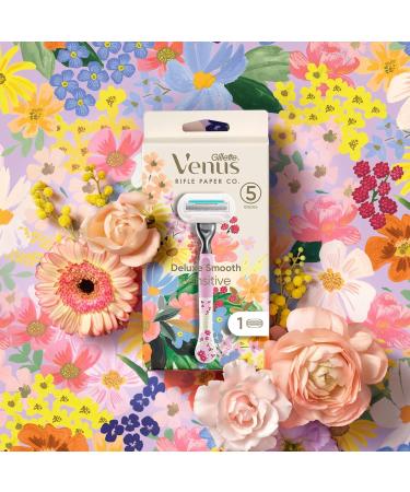 Buy Gillette Venus Deluxe Smooth Sensitive Women's Razor - 1 Blade & 5 Blades with Diamond Hard Coating | International Shipping Available - Buy Online on GoSupps.com