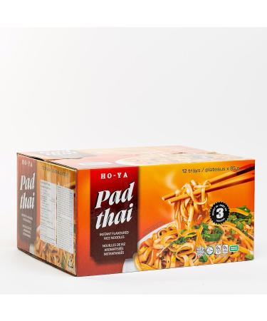 HO-YA Pad Thai Instant Flavoured Noodles 12 Pack 85g Rice Noodles with Vegetable Packet Vegetarian and Halal 85 g (Pack of 12) - Buy Online on GoSupps.com