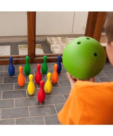 Champion Sports Multicolor Weighted Foam Bowling Pins Set - Ideal for Training & Kids Games - Buy Online on GoSupps.com