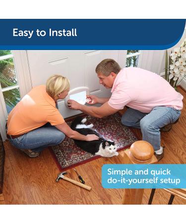 PetSafe Big Cat 4-Way Locking Interior/Exterior Cat Door - Tinted Flap for Large Cats - Weatherproof & Durable - Easy DIY Install - Buy Online on GoSupps.com