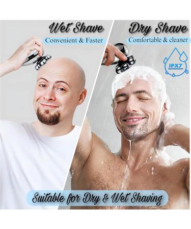 BaraZ 7D Electric Shaver for Bald Men | Anti-Pinch Razor & 6-in-1 Grooming Kit | Wet & Dry Skull Shaver - Buy Online on GoSupps.com