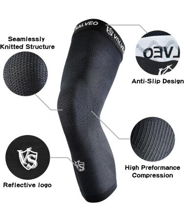 Vital Salveo Compression Knee Sleeve - Germanium Recovery Support for Running Basketball - X-Large - Buy Online on GoSupps.com