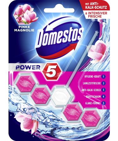 Domestos Toilet Power Brick 5 Pink Magnolia 55 ml
