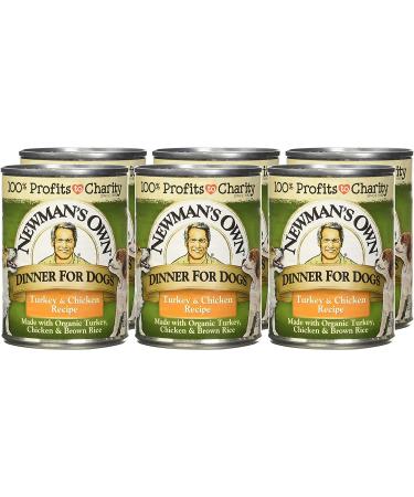 Newman's Own Chicken & Brown Rice Dog Food, 12.7 oz Can, Pack of 6 - Premium Natural Nutrition - Buy Online on GoSupps.com