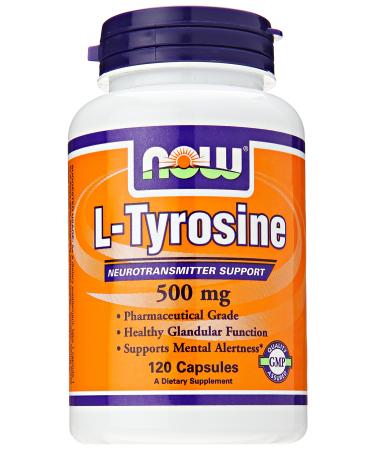 Now Foods L-Tyrosine 500 mg 120 Capsules