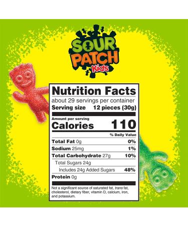 Sour Patch Soft and Chewy Kids Candy 816g - Sweet & Sour Treat for Kids | International Shipping Available - Buy Online on GoSupps.com