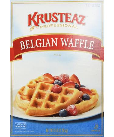Krusteaz Belgian Waffle Mix - 5 Pound Foodservice Bag Belgian-Waffle 5 Pound (Pack of 1)