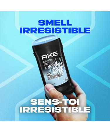 AXE Men's Deodorant Stick - Cool Ocean Scent, Long Lasting Odor Protection, Aluminum Free - 3 oz (Pack of 4) - Buy Online on GoSupps.com