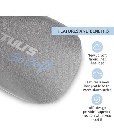Tulis So Soft Heel Cushion - Thermoplastic Gel Inserts for Heel Spur & Plantar Fasciitis Relief | Slim Design with Fabric Cover | Multi-Cell Shock Absorption - Buy Online on GoSupps.com
