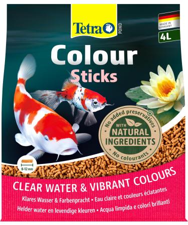 Tetra pond color sticks - fish feed for pond fish for natural colors and clear water in the pond 4 l bag 750 g (1 Pack)
