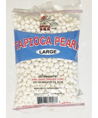14oz Asuka Tapioca Pearl White Large (One Bag) 14 Ounce (Pack of 1)