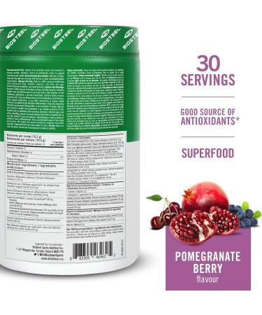 BioSteel Sport Greens Powder (Pomegranate Berry 30 Servings) + BioSteel Shaker Cup with Wire Whisk Blender Ball (24 Ounce) - Buy Online on GoSupps.com