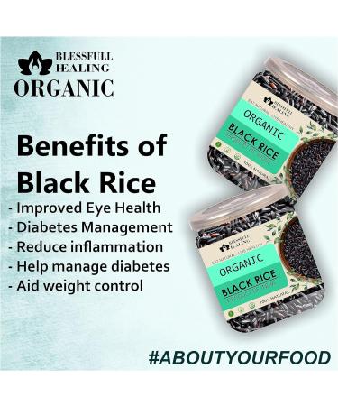 Blessfull Healing Organice Black Rice 2 lb (907 Gram) - Buy Online on GoSupps.com