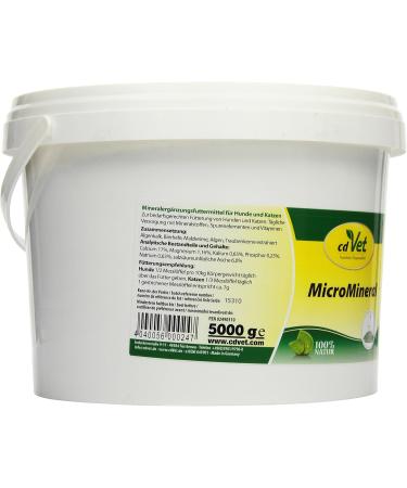 CDVet Micromineral for Dogs & Cats 5000G - Premium Dietary Mineral Supplement with Magnesium Calcium & Vitamins - 5kg (1 Pack) - Buy Online on GoSupps.com