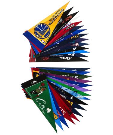 NBA Industries NBA Mini Pennant Set Small Black