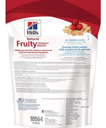 Hills Natural Fruity Snacks for dogs: Apples & Oatmeal + Cranberries & Oatmeal Crunchy Dog Treats - Buy Online on GoSupps.com