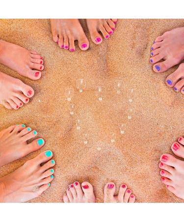 300 Pieces Clear Fake Toenail Tips - Full Cover Acrylic False Toenails for Nail Salons and DIY Foot Decoration - Manicure Tools with Box - Buy Online on GoSupps.com