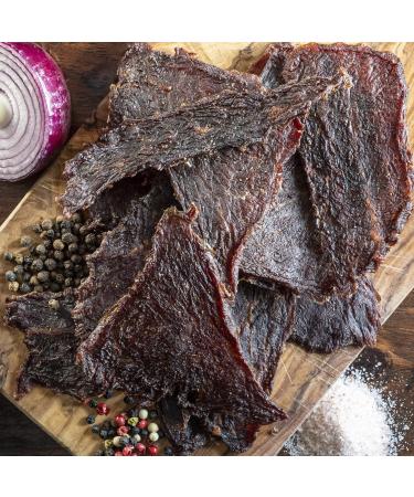 Matt-Hat Gourmet Keto Roasted Garlic Artisanal Beef Jerky - Hickory Flavored, Low Carb & Gluten Free - 2 oz. Bag - Buy Online on GoSupps.com