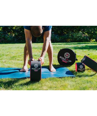 Scale It Up Yoga Wheel Set with Carrying Case - Back Pain Relief & Muscle Relaxation Roller Wheel for Balance, Flexibility, and Strength - Buy Online on GoSupps.com