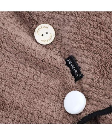 Itoda Hair Towel - Microfiber Absorbent Turban for Long Hair | Soft Durable & Fast Drying | Perfect for Home & Travel - Brown - Buy Online on GoSupps.com