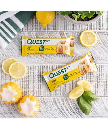Quest Bar Lemon Cake 12/Box - Delicious High-protein Snack - Buy Online on GoSupps.com