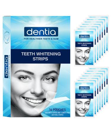 28 Teeth Whitening Strips Gentle for Sensitive Teeth Professional Effect to Remove Stains (28 Strips 14 Pouches) 28 count (Pack of 1)