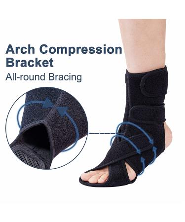 JOMECA Drop Foot Brace with Arch Support | Adjustable AFO for Walking | Medical Grade Orthosis Brace for Lower Limb Instability | MS, TBI, Stroke, Cerebral Palsy, Fracture Relief (Left X-Large) - Buy Online on GoSupps.com