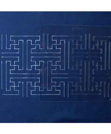 THEALESE Sashiko Stencil by Acrylic - Sashiko Embroidery Pattern - Quilting Stencil | Dot