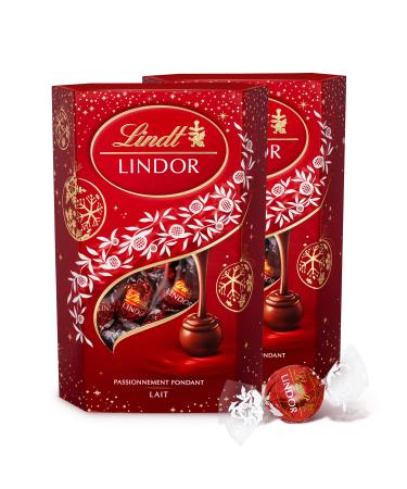 Lindt - Lindor Christmas Edition Milk Cornet - 337 g, Pack of 2