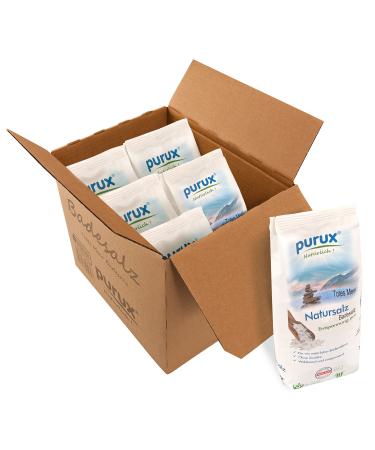 purux Dead Sea Salt Bath Salt 6kg Natural White (6x1kg bags) sustainably packaged