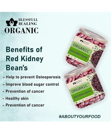 Blessfull Healing Organice RED Kidney Beans 1 lb (453 Gram) - Buy Online on GoSupps.com