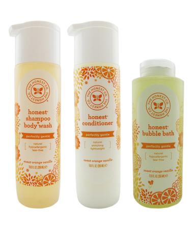 The Honest Company Shampoo  Body Wash Conditioner and Bubble Bath Variety Pack