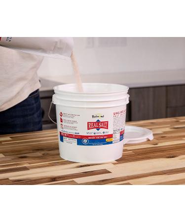 Redmond Real Sea Salt - Natural Unrefined Fine Salt, 10lb Bucket | Gluten-Free - Buy Online on GoSupps.com