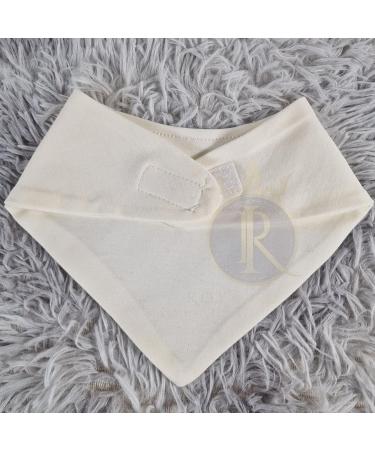 Royal Icon Baby Bandana Bibs - Soft & Absorbent 0-6 Months Dribble Bibs | Set of 6 Cream Bibs for Newborn Boys & Girls - Buy Online on GoSupps.com
