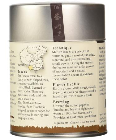 Organic Compressed Puer Tea - Tao of Tea Puer Tuocha 4.0 oz (85g) - Premium Quality - Buy Online on GoSupps.com