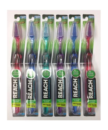 Reach Toothbrush Crystal Clean Soft 10 1 Count (Pack of 6)