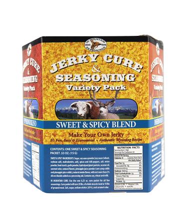 Hi Mountain Jerky Cure & Seasoning Kit - Variety Pack #2 - Mandarin Teriyaki, Pepperoni, Sweet & Spicy, Inferno - Buy Online on GoSupps.com