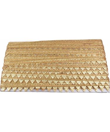 CRAFTLOVE Craft Love Samosa Gota Patti Lace Border 19.5 Yards / 18 MTR for Decorations  Designing  Sewing  Art & Crafts (Width : 2 cm) (Golden) - Buy Online on GoSupps.com