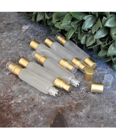 Frosted Clear 10ml Essential Oil Roller Bottle Set | Double-Ended Stainless Steel Roller Balls & Fine Mist Sprayer - 6 Pack for Essential Oils - Buy Online on GoSupps.com