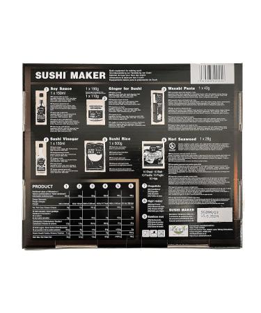 Seba Garden Sukoyaka Sushi Maker Kit - 9-Part Complete Sushi Set | Perfect Gift & Easy Guide in Multiple Languages - Buy Online on GoSupps.com