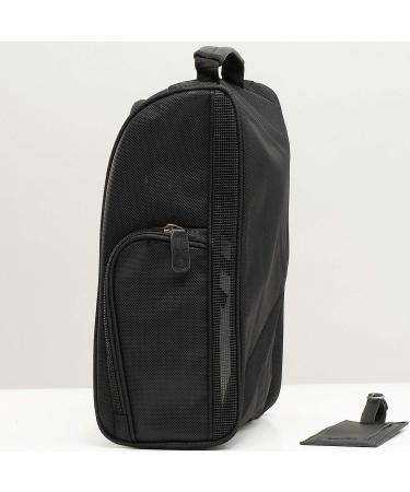 Athletico Executive Golf Shoe Bag with Luggage Tag - Premium Zippered Carrier for Men and Women - Buy Online on GoSupps.com