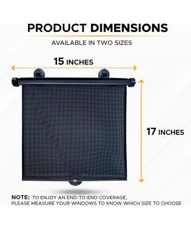 EcoNour Set of 2 Baby Sun Shades for Car Windows | UV Protection for Kids | Fits Most Vehicles | Essential Travel & Baby Car Accessories - Buy Online on GoSupps.com