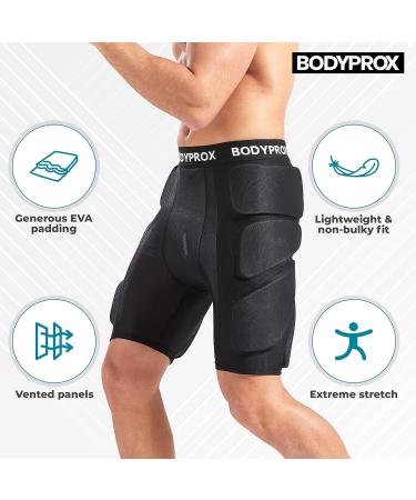 Bodyprox Padded Protective Shorts for Snowboarding Skating & Skiing | 3D Protection for Hips Buttocks & Tailbone - XS Size - Buy Online on GoSupps.com