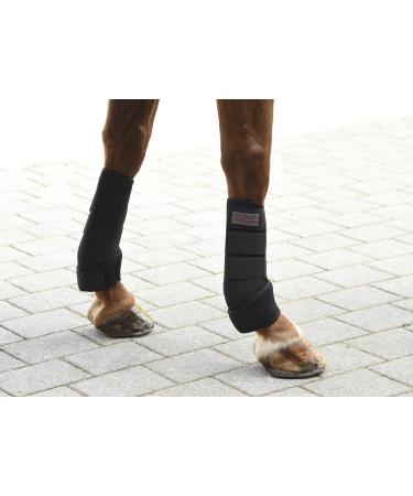 Kerbl 320132 Fetlock Boots - Set of 4 Synthetic Rubber for Thoroughbreds - Black - International Shipping Available - Buy Online on GoSupps.com