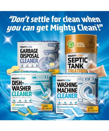 Washing Machine Cleaner Tablets 24 Pack - Septic Safe HE Compatible 1 Year Supply for All Washers - Buy Online on GoSupps.com