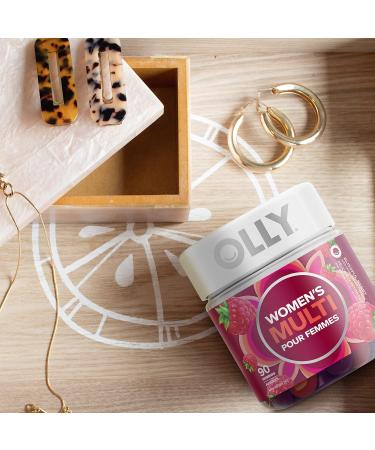 OLLY Women's Multi Gummy Supplement with no artificial flavours and colours Blissful Berry multivitamin to help support women's health 45 day supply 90 gummies Women's Multivitamins MultiGummies - Buy Online on GoSupps.com