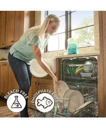 Lemi Shine Natural Dishwasher Pods - 65 Count | All-In-One Powder & Gel Detergent with Citric Acid | Includes Bonus Dishwasher Cleaner | Eco-Friendly Cleaning Supplies - Buy Online on GoSupps.com