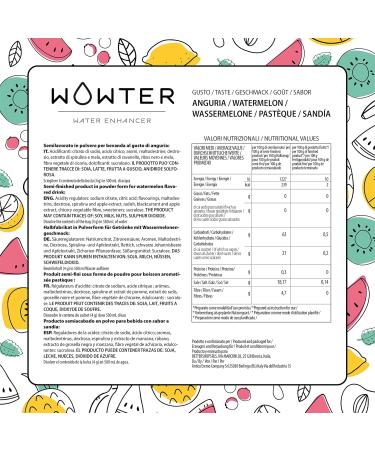 Wowter by AMZ Better | Sugar-Free Watermelon Beverage Powder - 24 Bags 96g | GMO-Free Gluten-Free Made in Italy - Buy Online on GoSupps.com